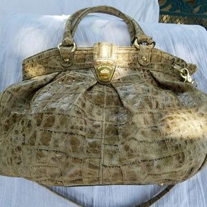 Brahmin Satchel Melbourne Croc